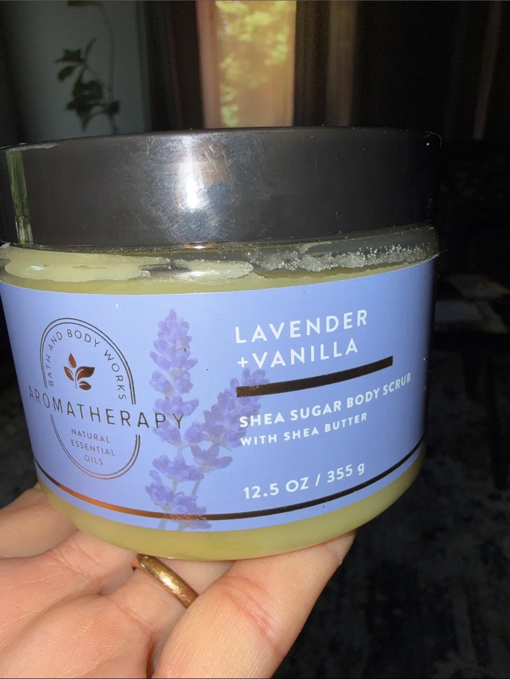 Bath & Body Works Aromatherapy Lavender + Vanilla Shea Sugar Body Scrub - Purple